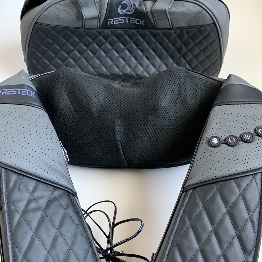 RESTECK Massager for Neck, Back, Shoulder’s with Heat Shiatsu with Travel Bag - Picture 13 of 14